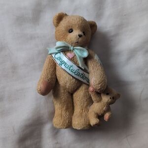Cherished Teddies Congratulations This Calls For A Celebration Bear Figure VTG